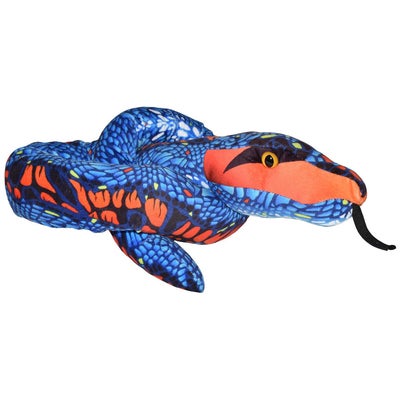 Plush Toy Snakes 137 cm Blue And Orange