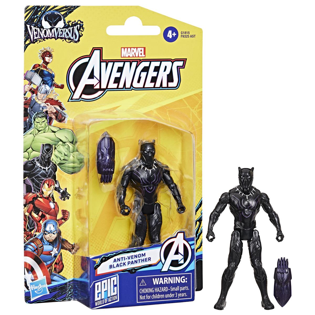 マーベル Avengers 4 Inch Venom Black Panther - Tura Scandinavia