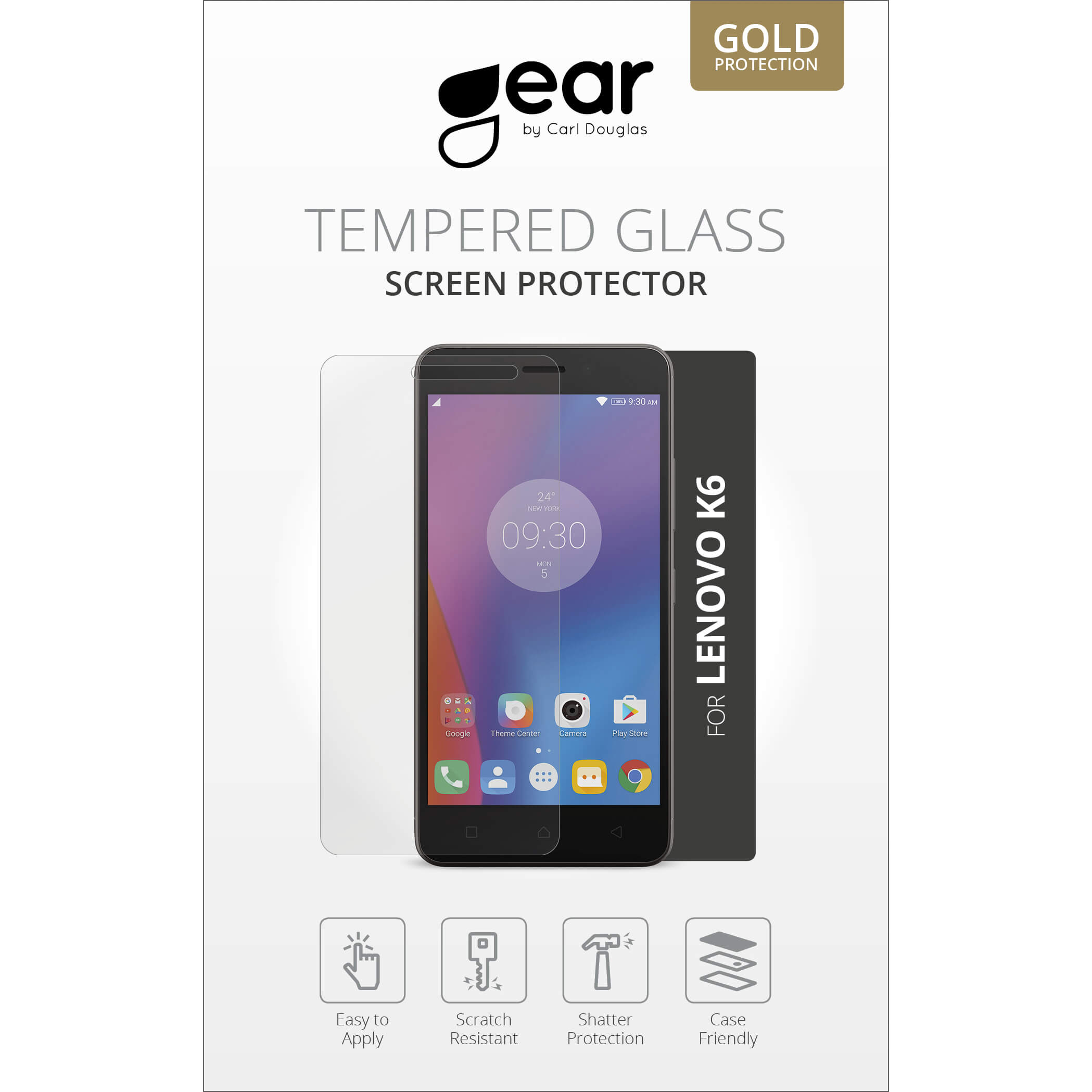 Glass Prot. 5" Lenovo K6