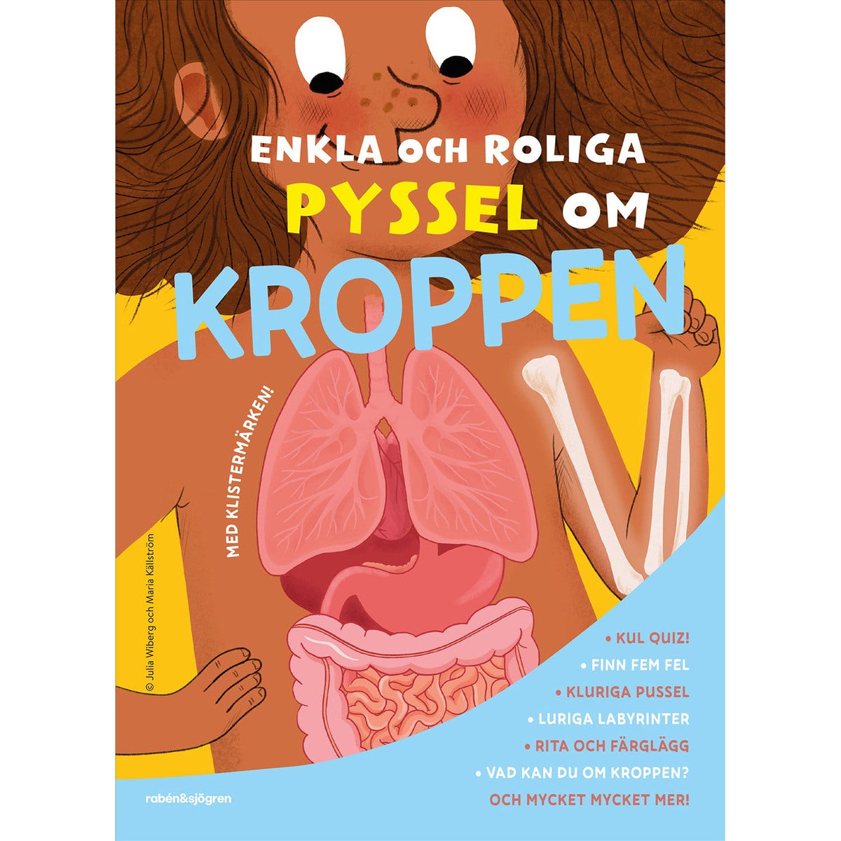Enkla och roliga pyssel om kroppen (med klistermärken)