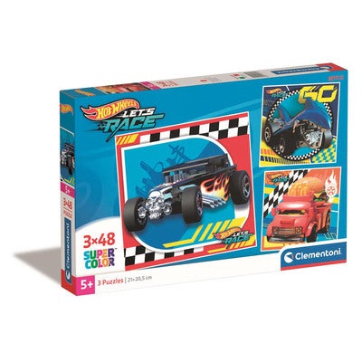 Puslespill 3x48 Pcs Hotwheels