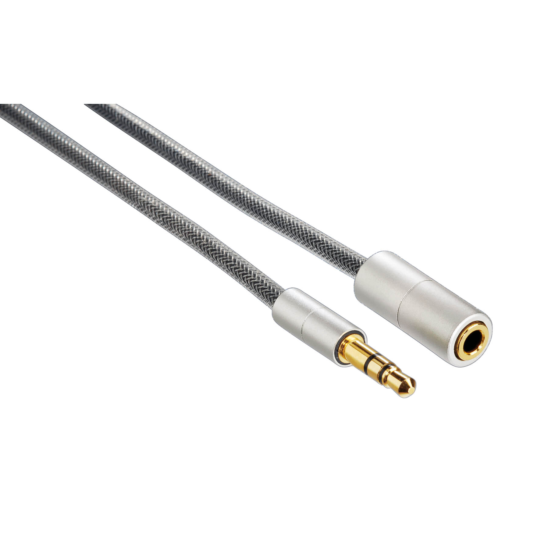 HAMA AluLine Extension Cable, 3.5 mm jack, plug - socket, stereo