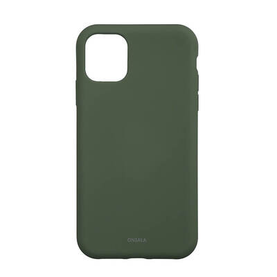 Phone Case with Silicone Feel Olive Green  iPhone 11/XR