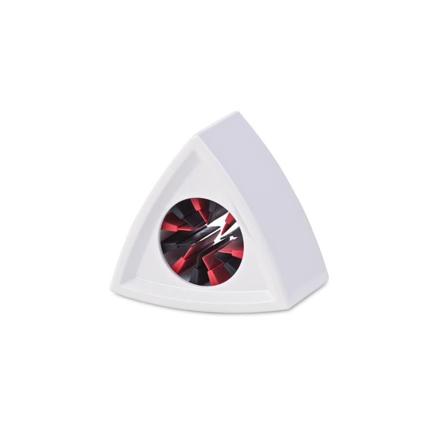 Microphone Flag Triangular White