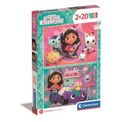 Puslespill 2x20 Pcs Gabby's Dollhouse