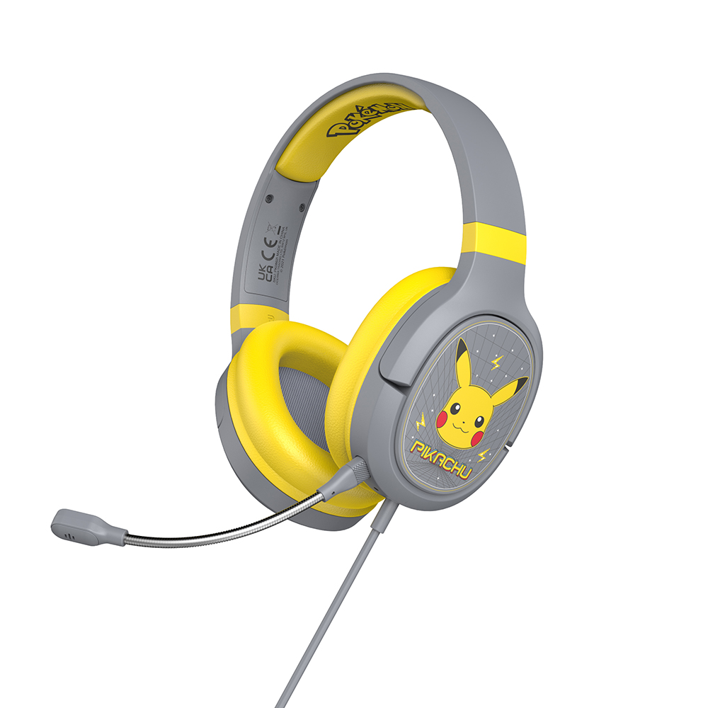 Pikachu Gaming-Headset, Over Ear, Bom-mikrofon