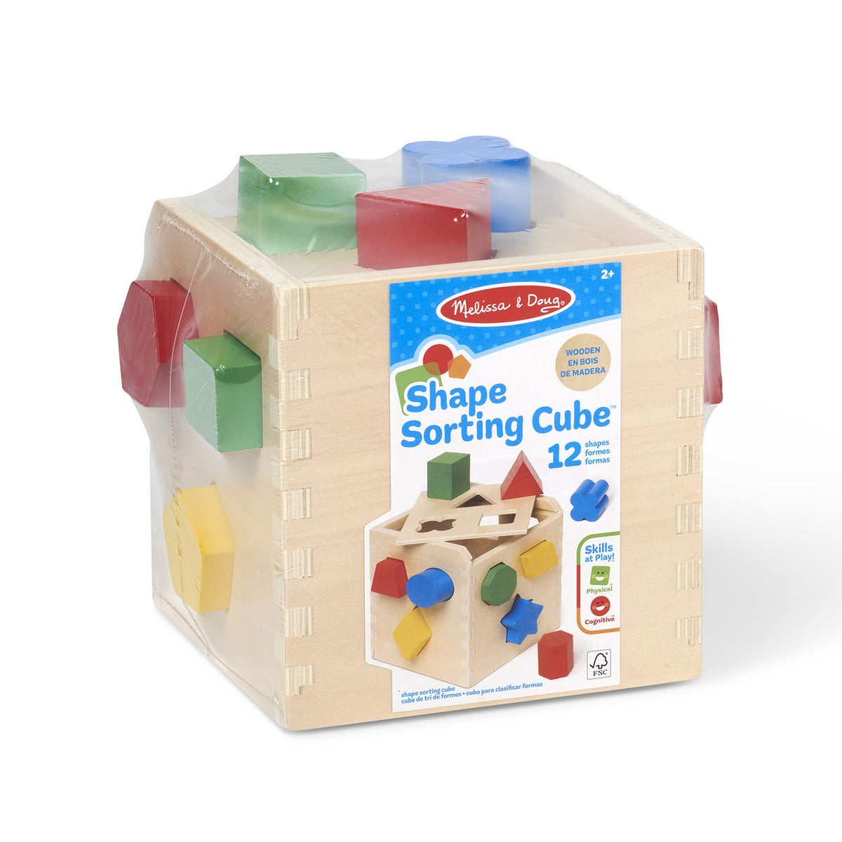 Wooden Shape Sorting Cube