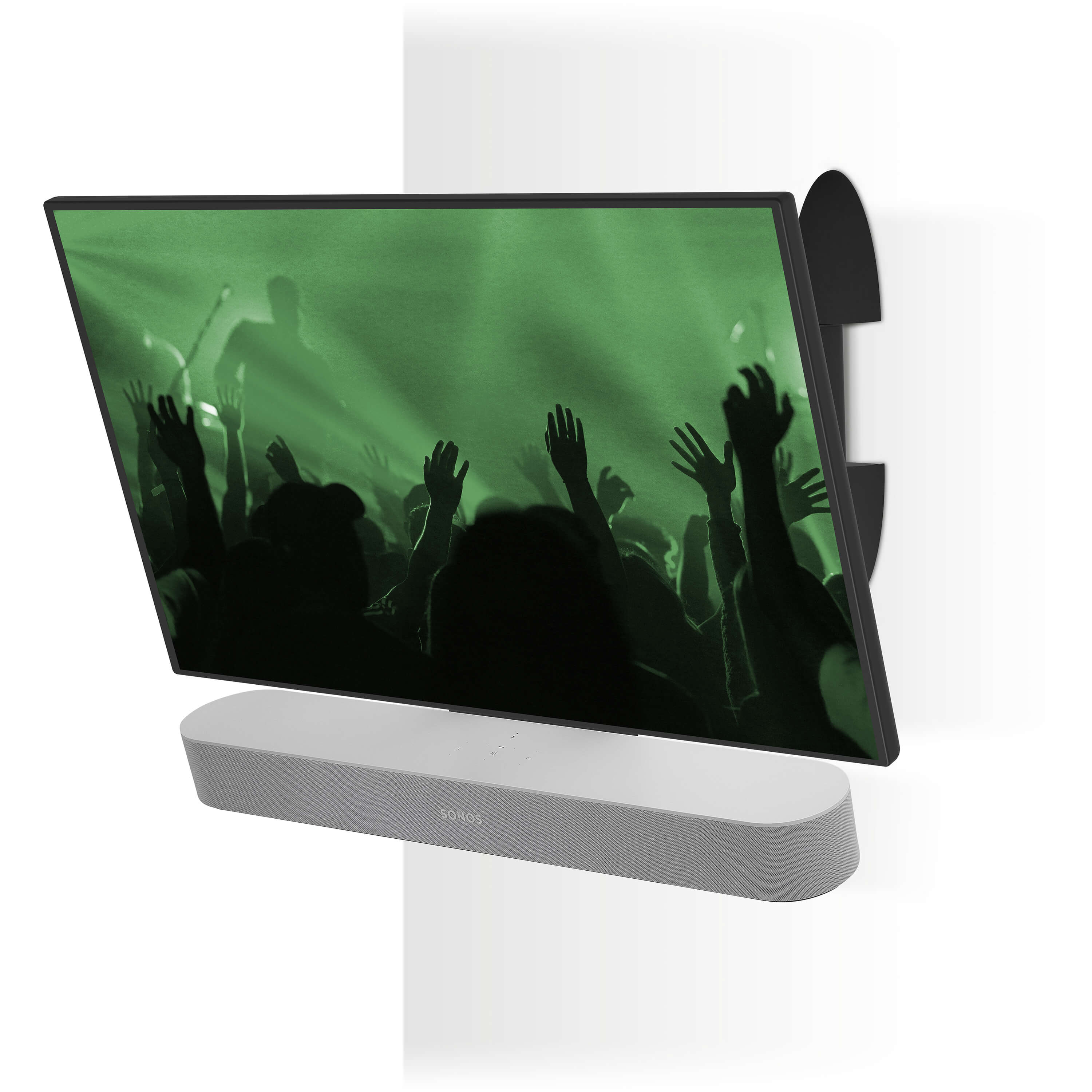 flexson cantilever mount for tv and sonos beam