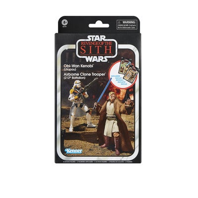 SW Vintage 3,75in Figure 2Pack Obi-Wan and Airborn Clone trooper