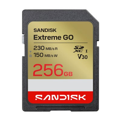 SD Extreme GO 256GB 230/150MB/s C10 UHS-I U3 V30