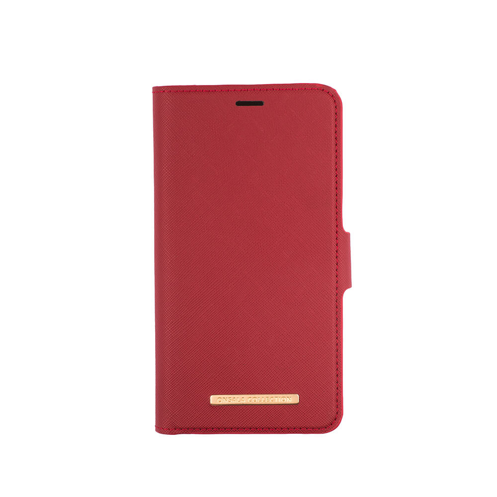 Wallet Case iPhone 12  Mini Saffiano Red 