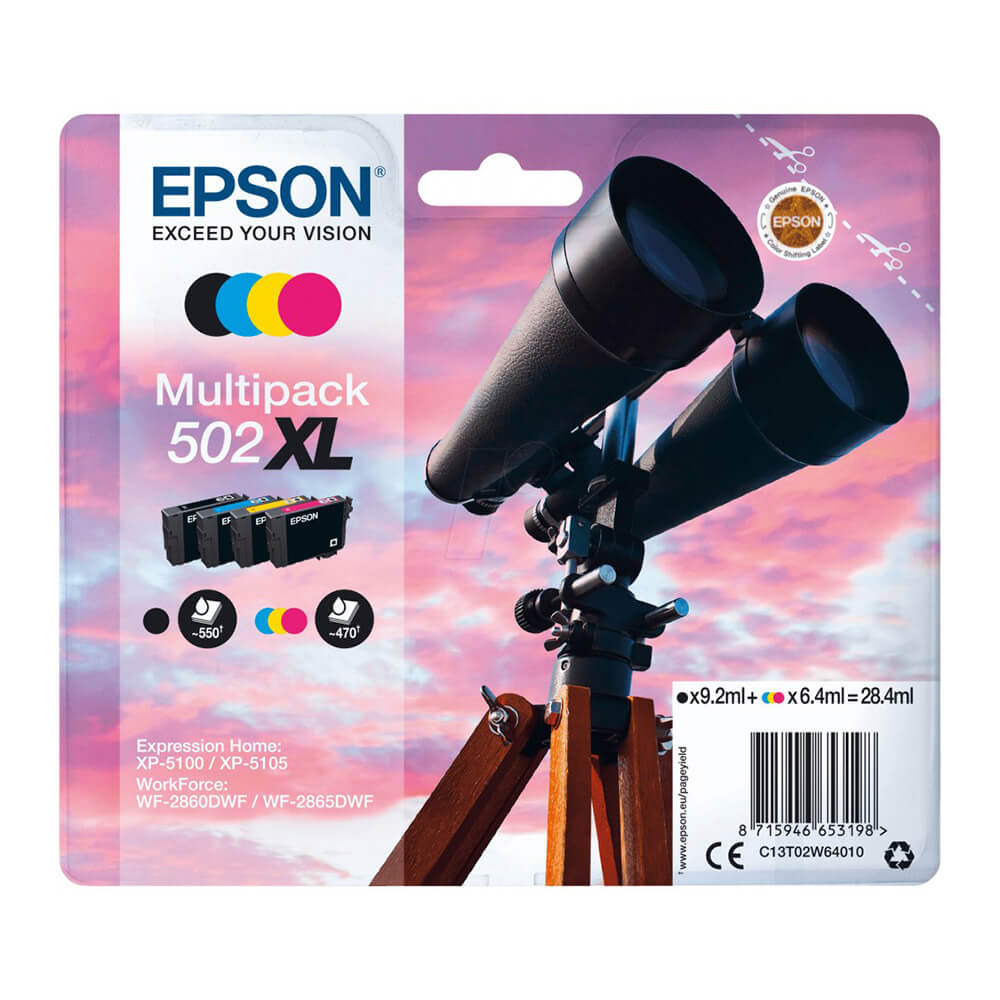 Ink C13T02W64010 502XL Multipack, Binoculars