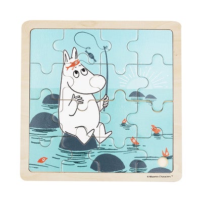 Palapeli 16 Pcs Wooden Puzzle Fishing
