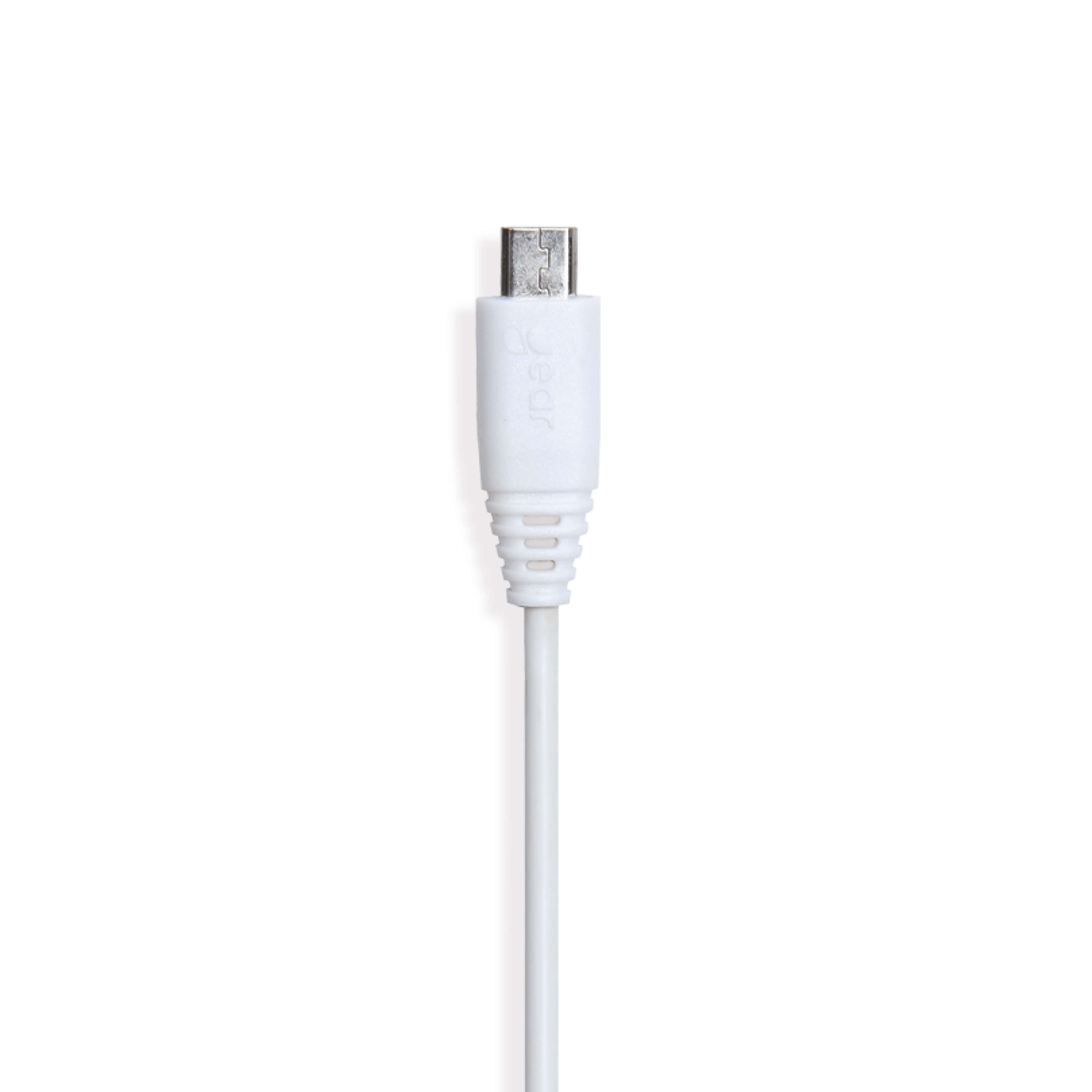 Round Charging Cable MicroUSB to USB-A 1m White 