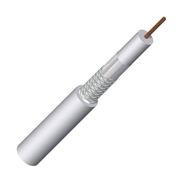 Coaxial Cable KOKA 50 0,80 100m White