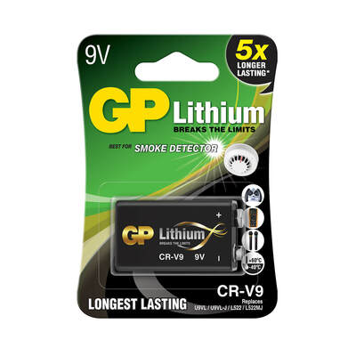 Battery Lithium 1-Pack 9V