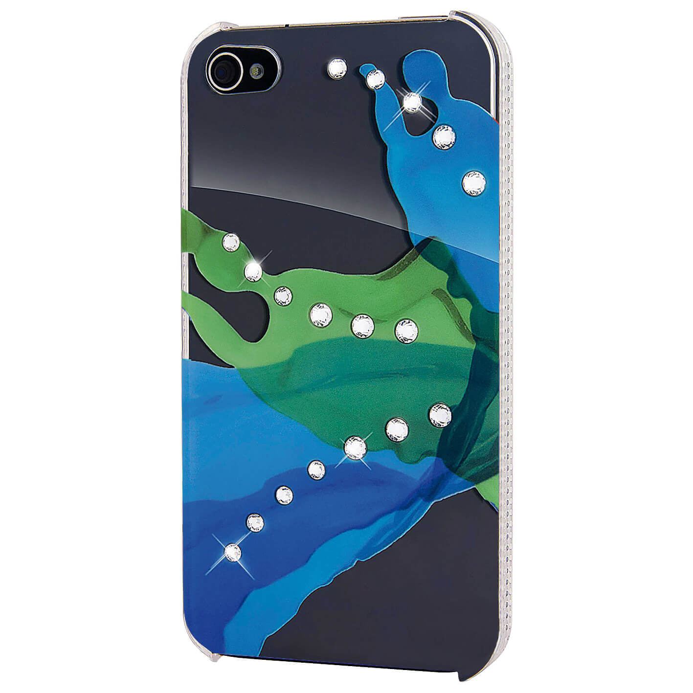 Liquids Mobile Phone Cover fo r Apple iPhone 4/4S, green