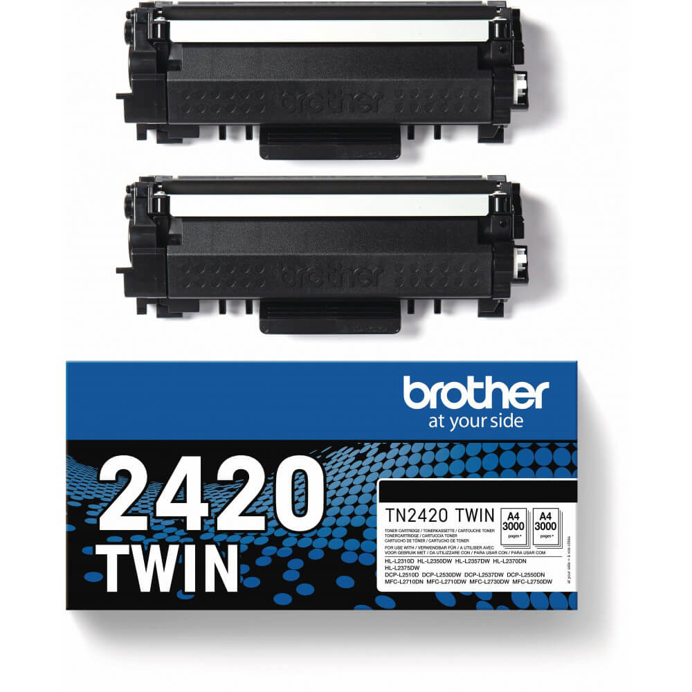 Toner TN2420TWIN TN-2420 Black Twin-pack