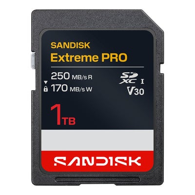 SD Extreme Pro 1TB 250/170MB/s C10 UHS U3 V30 RPD2