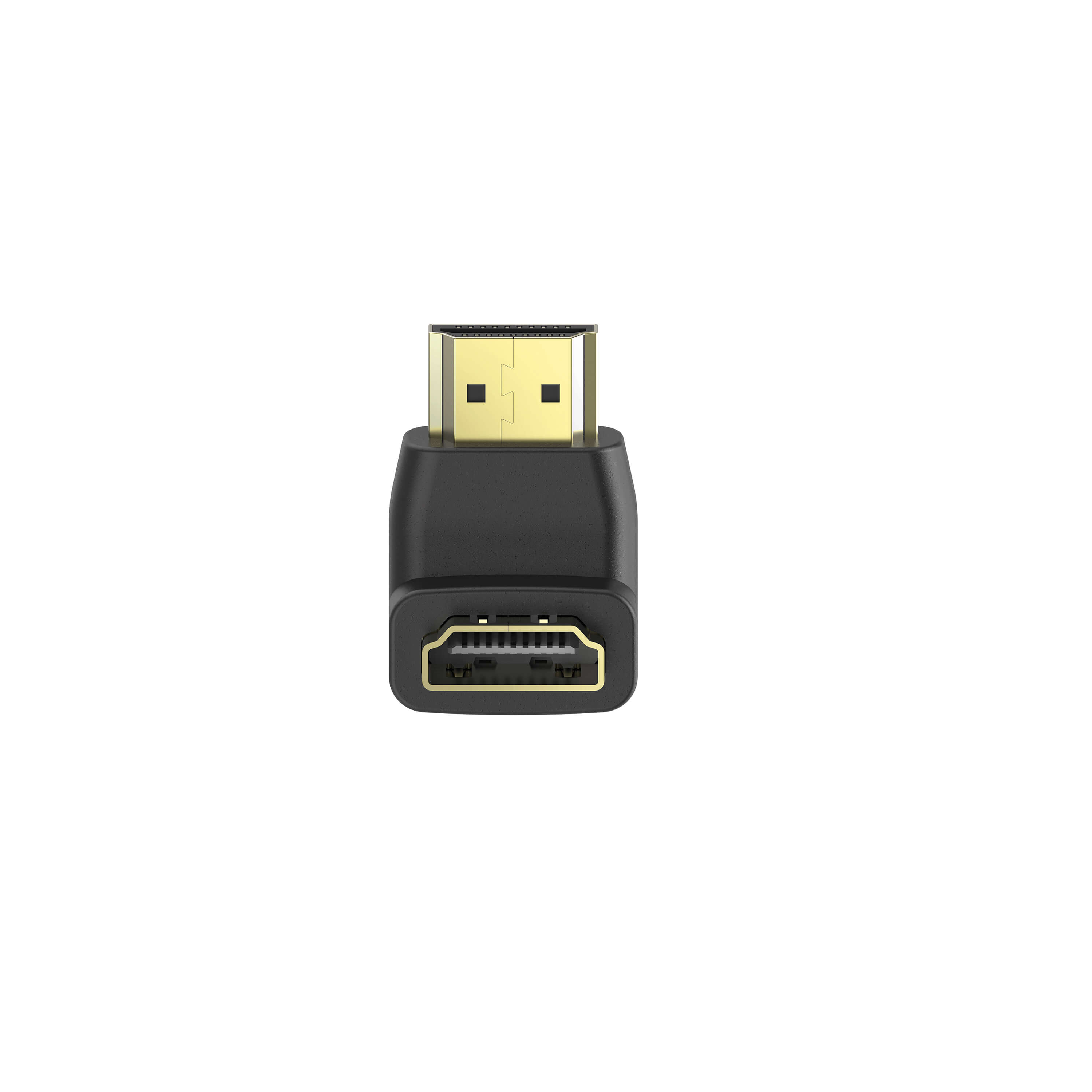 HAMA Adapter HDMI Angled Up Femlale-Male Gold Black 
