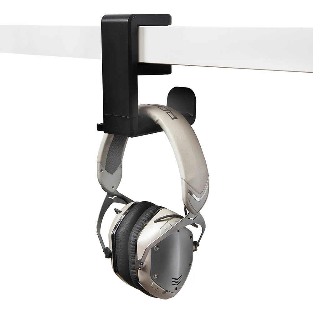 DESIRE2 Hållare för Hörlur/Headset Svart Monterat på skrivbordsskiva