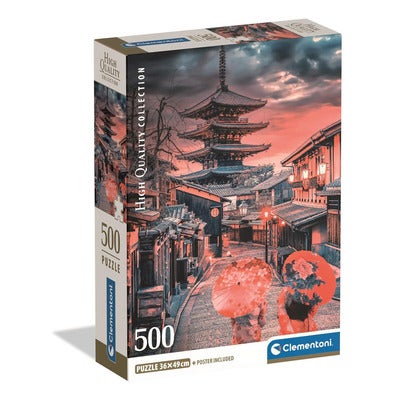 Puslespill 500 Pcs CB High Quality Collection Evening In Kyoto