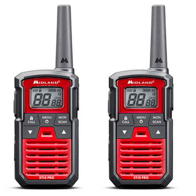 Walkie Talkie XT10 Pro Black/Red 