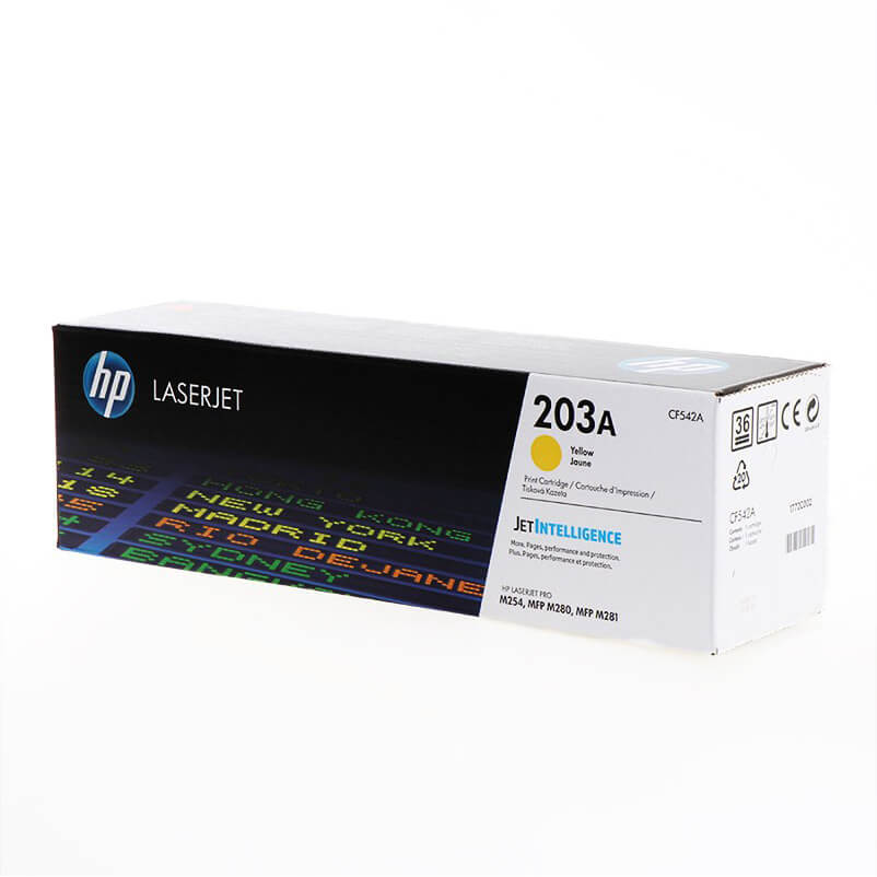 Toner CF542A 203A Keltainen