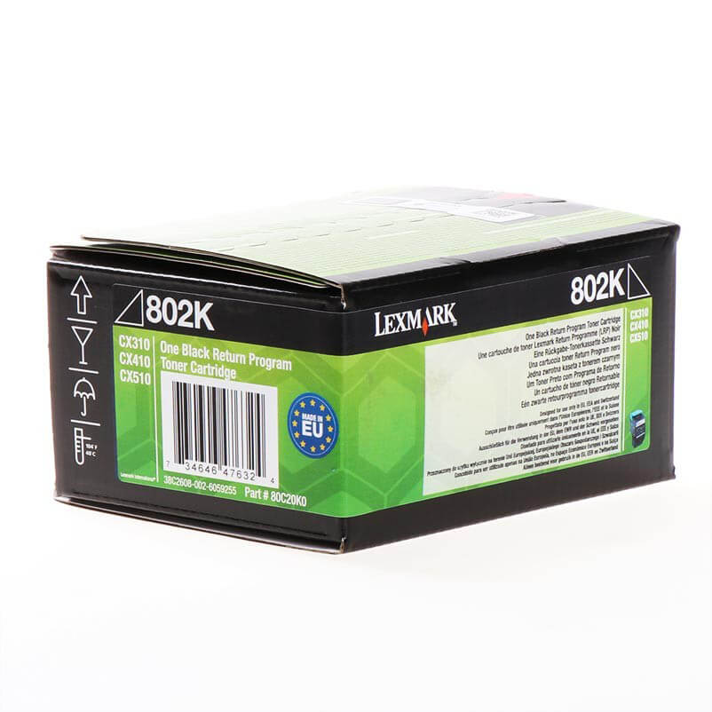 Toner 80C20K0 802 Musta, Return