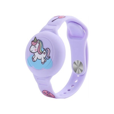 Bracelet Apple Airtag Kids Waterproof Unicorn Purple