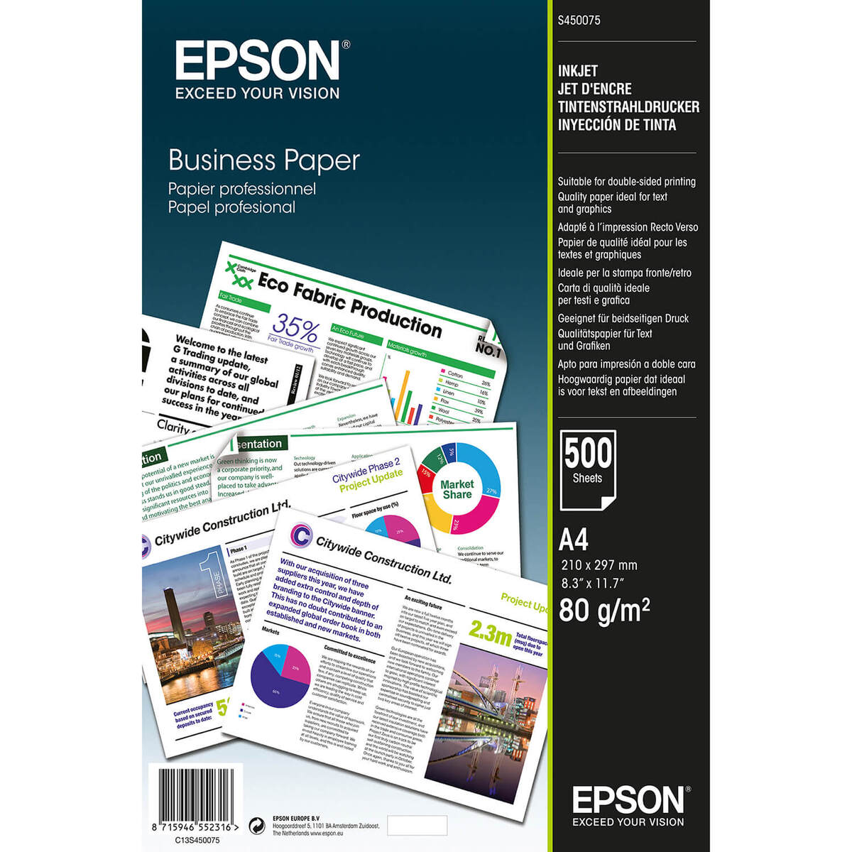 A4 Business Paper 80gsm 500 Sheets