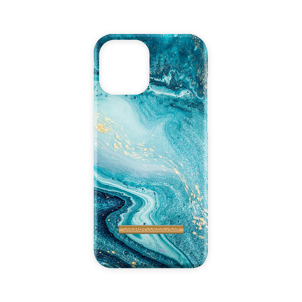 ONSALA COLLECTION Suojakuori Matta Blue Sea Marble iPhone 12 / 12 Pro