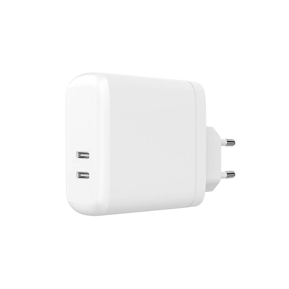 Charger 220V 2xUSB-C PD 60W White