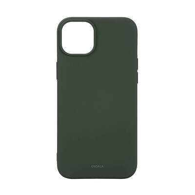 Phone Case with Silicone Feel MagSeries Olive Green - iPhone 15 Plus