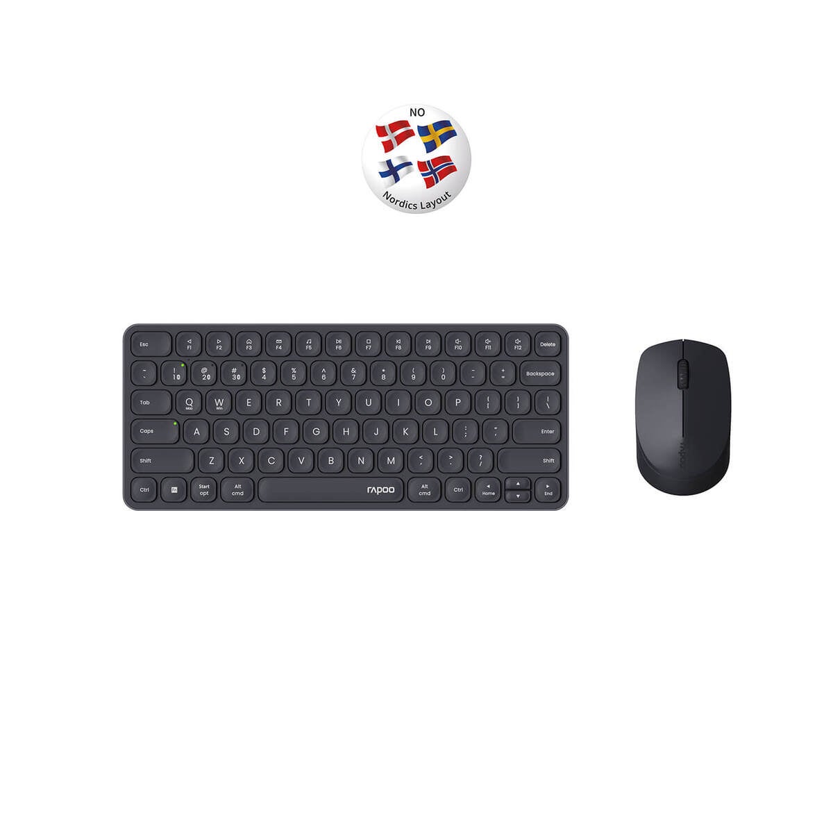 RAPOO Keyboard/Mice Set 9010M Wireless Multi-Mode Black