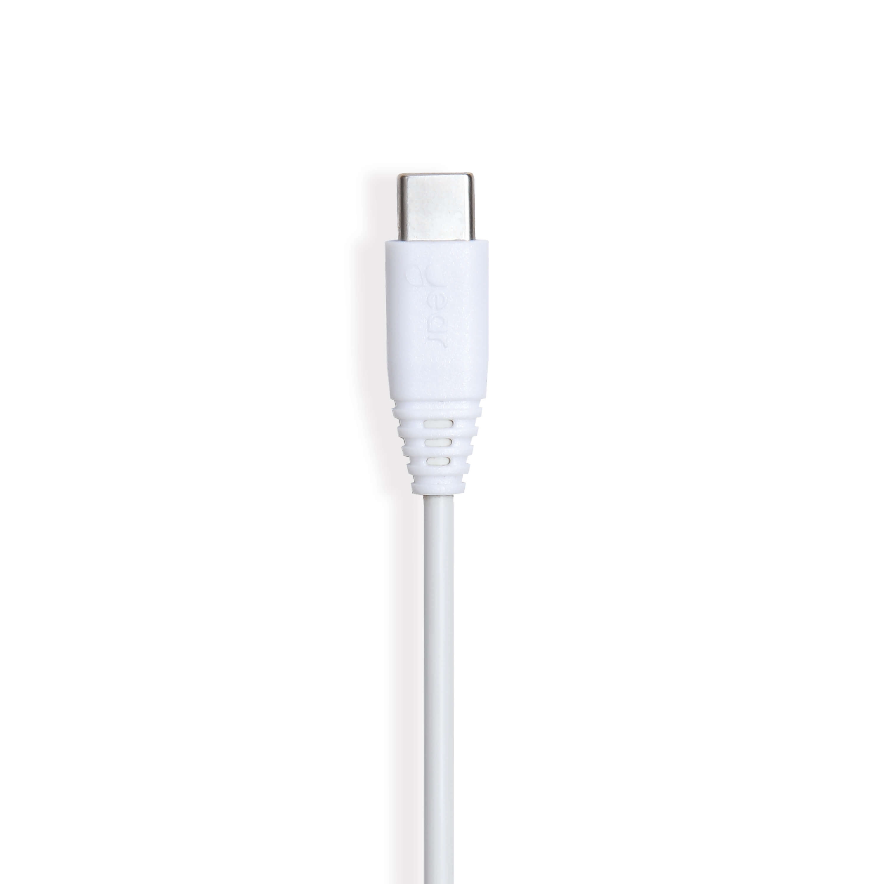 Charging Cable USB-A to USB-C 2.0 1m White Round 