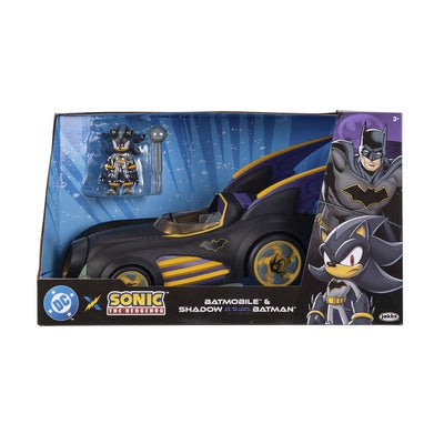 SONIC DC x Sonic 2.5in Vehicle and Figure Shadow w/ Batmobile