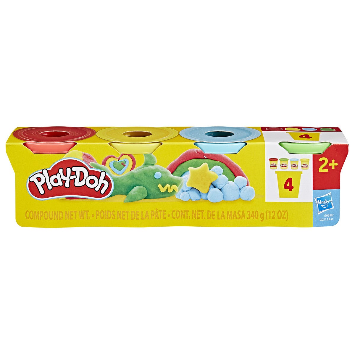 PLAY-DOH Compound 4-pk 340g Classic Colors