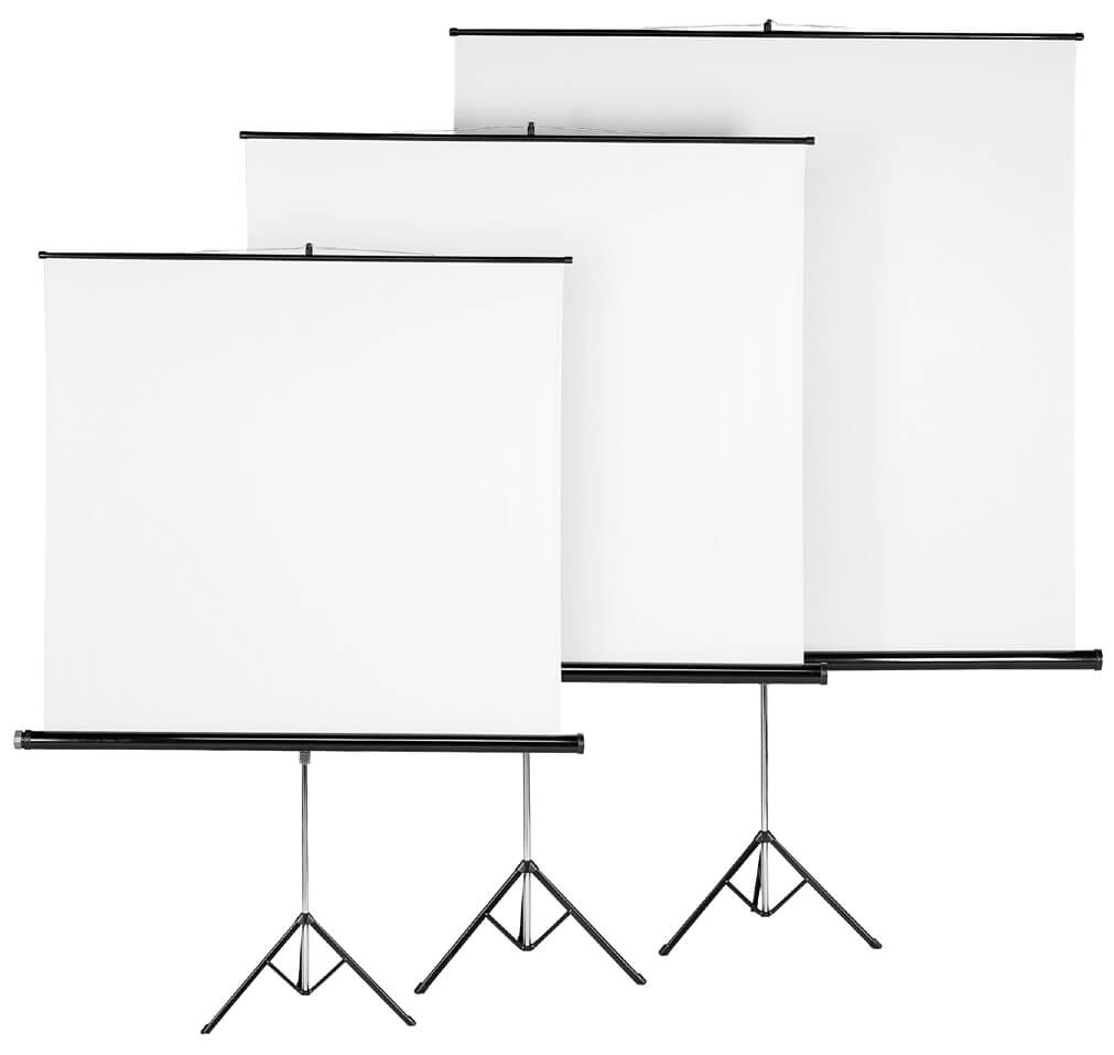 Tripod Projection Screen, 155 x 155 cm, white