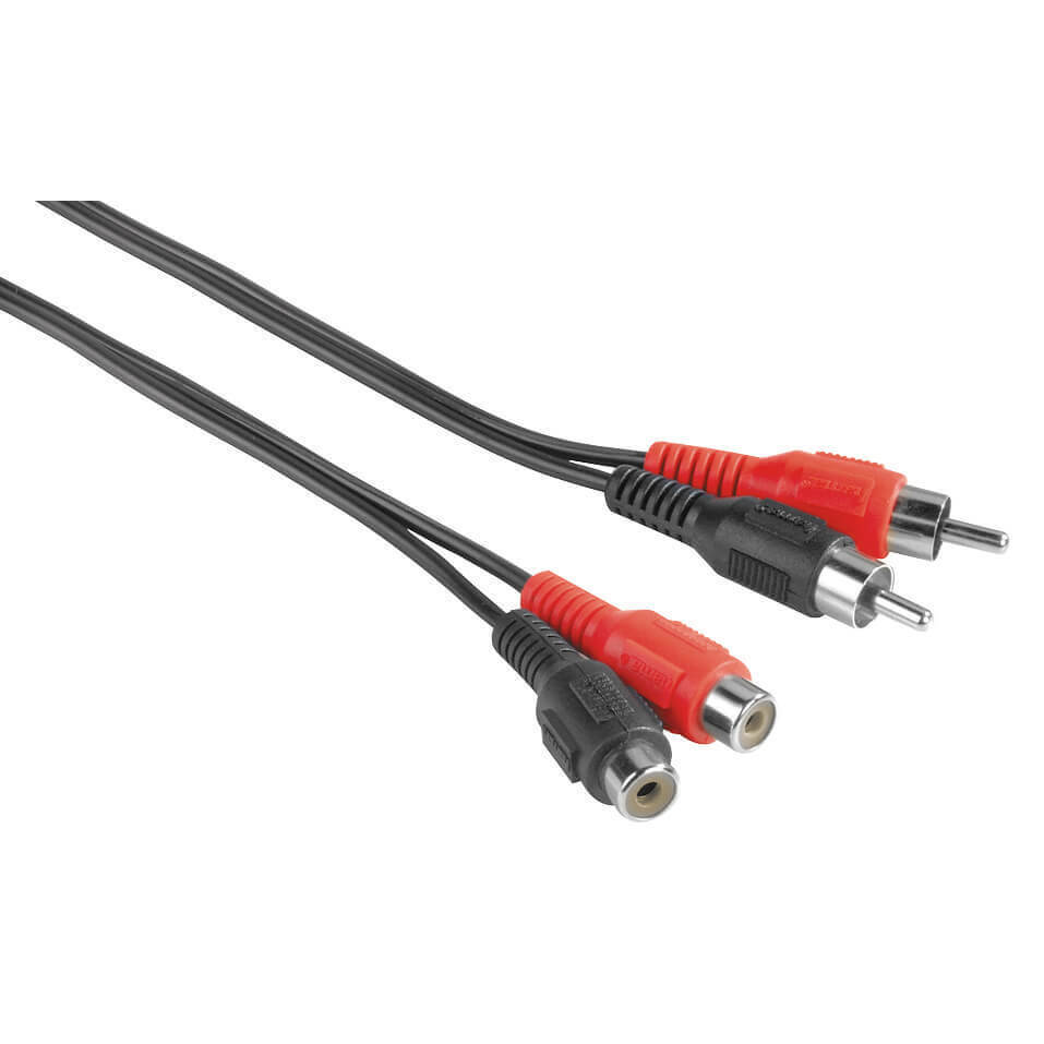 EXXTER Audio Cable, 2 RCA plugs - 2 RCA sockets, 2.5 m