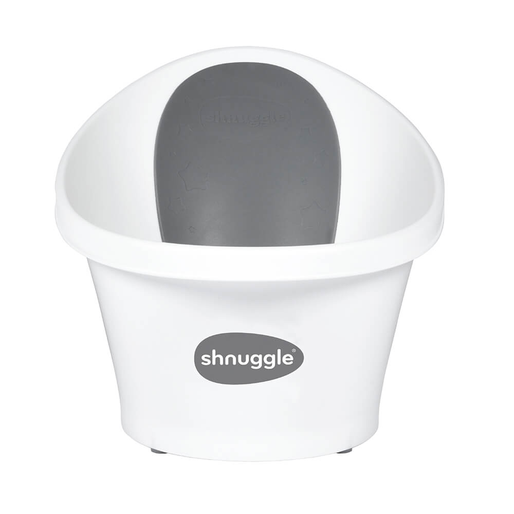 SHNUGGLE Baby Bath Grey And Stars Plug 