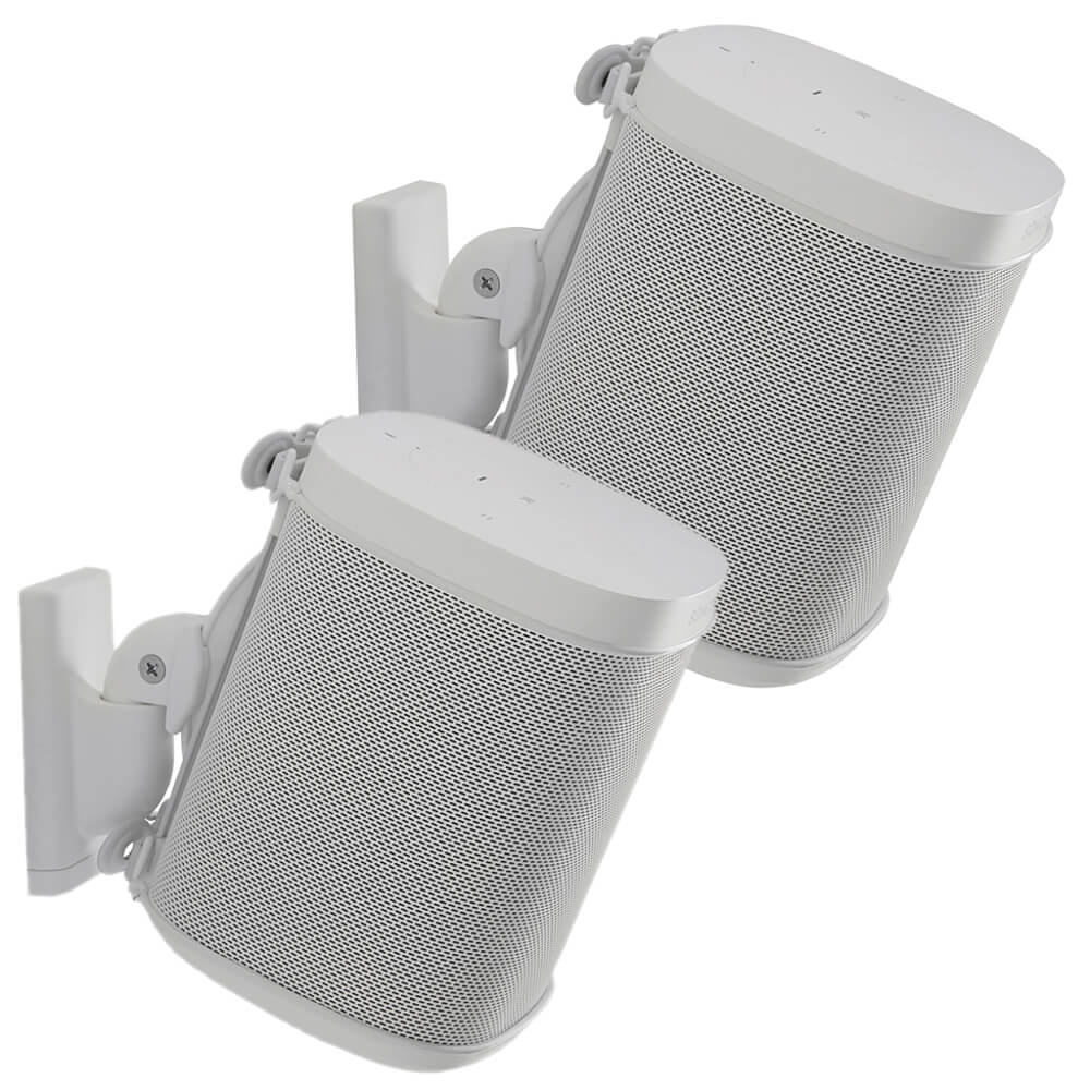 Wall Mount for Sonos One SL Play:1 Play:3 Pair White