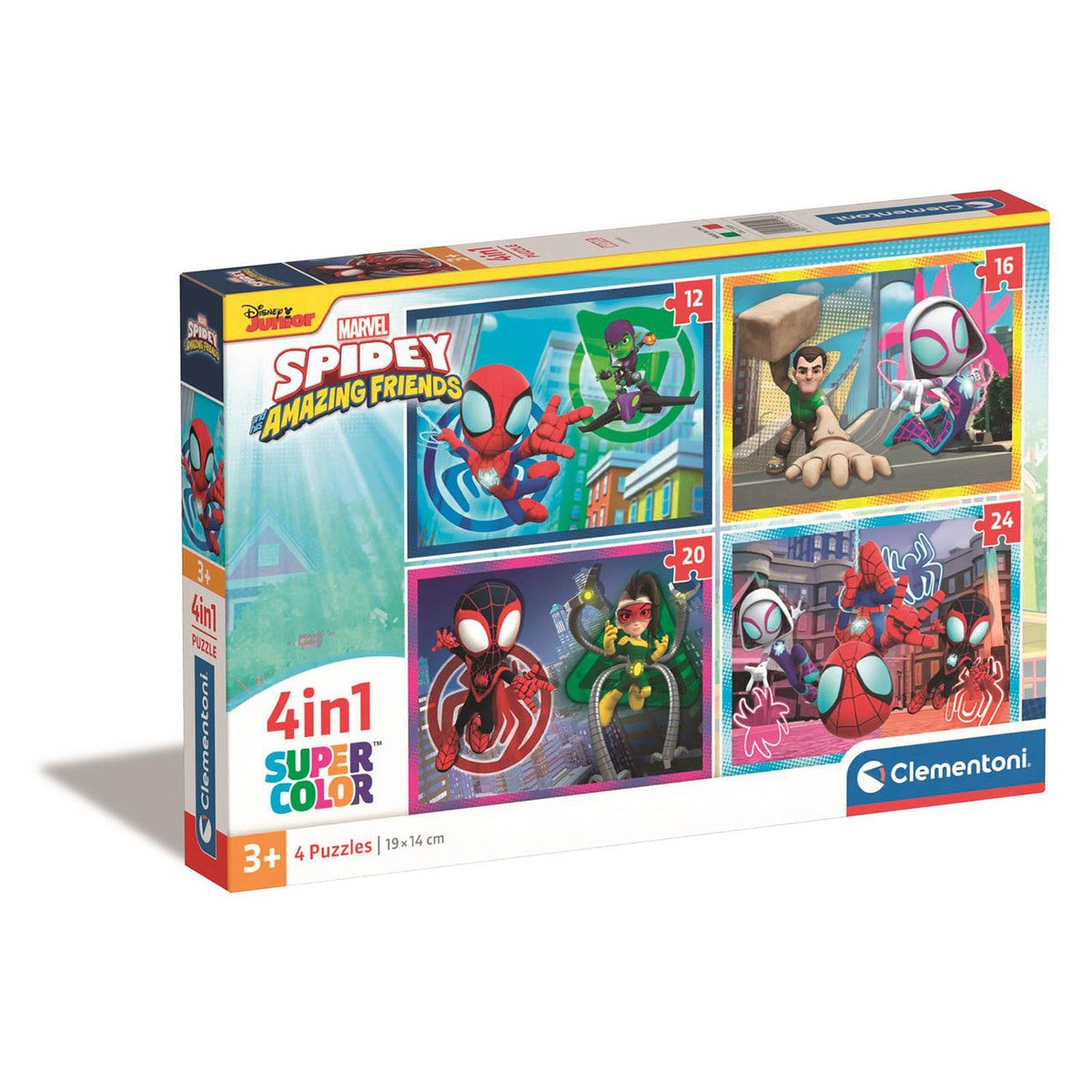 Puslespill 4 In 1 Pcs Spidey and his Amazing Friends