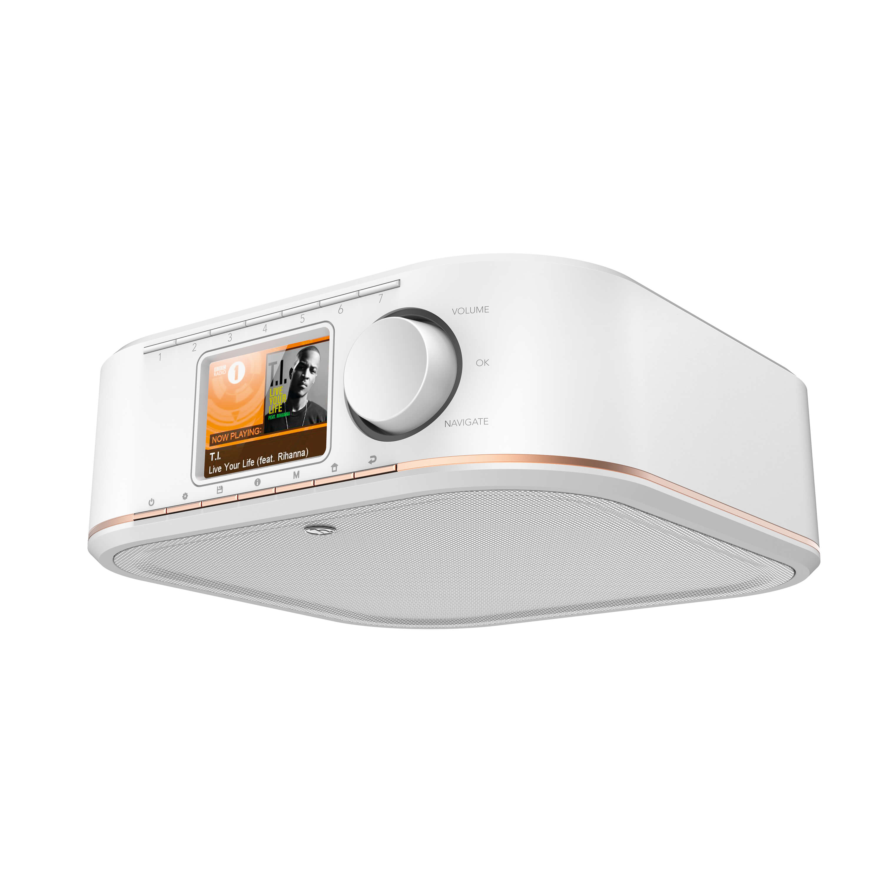 HAMA Internetradio IR350M Asennetaan keittiönkaapin alle Valkoinen WiFi