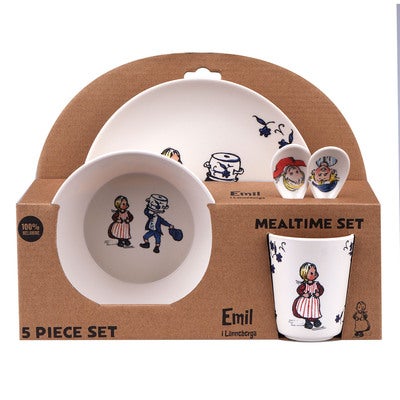 100% Melamine 5 Pcs Package (Plate, Bowl, Tumbler, 2 Spoons)
