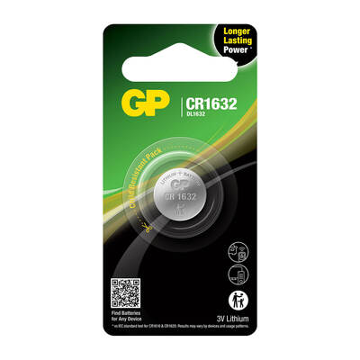 Coin Cell Lithium CR1632 1-Pak