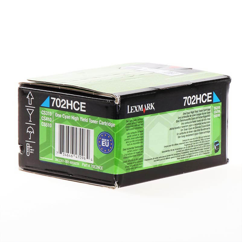 Toner 70C2HCE 702 Cyan Corporate, Return