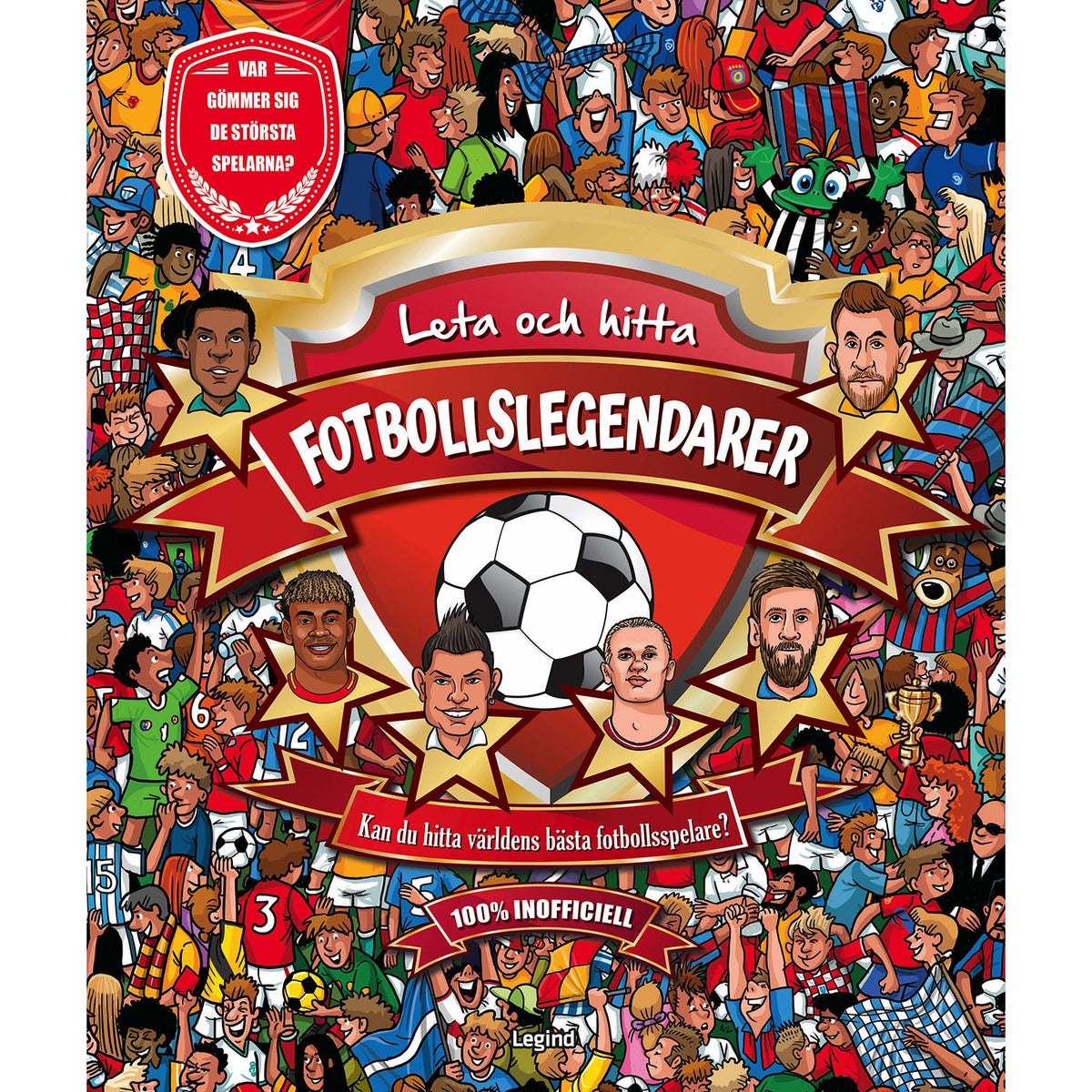 Fotbollslegender - en leta och hitta-bok