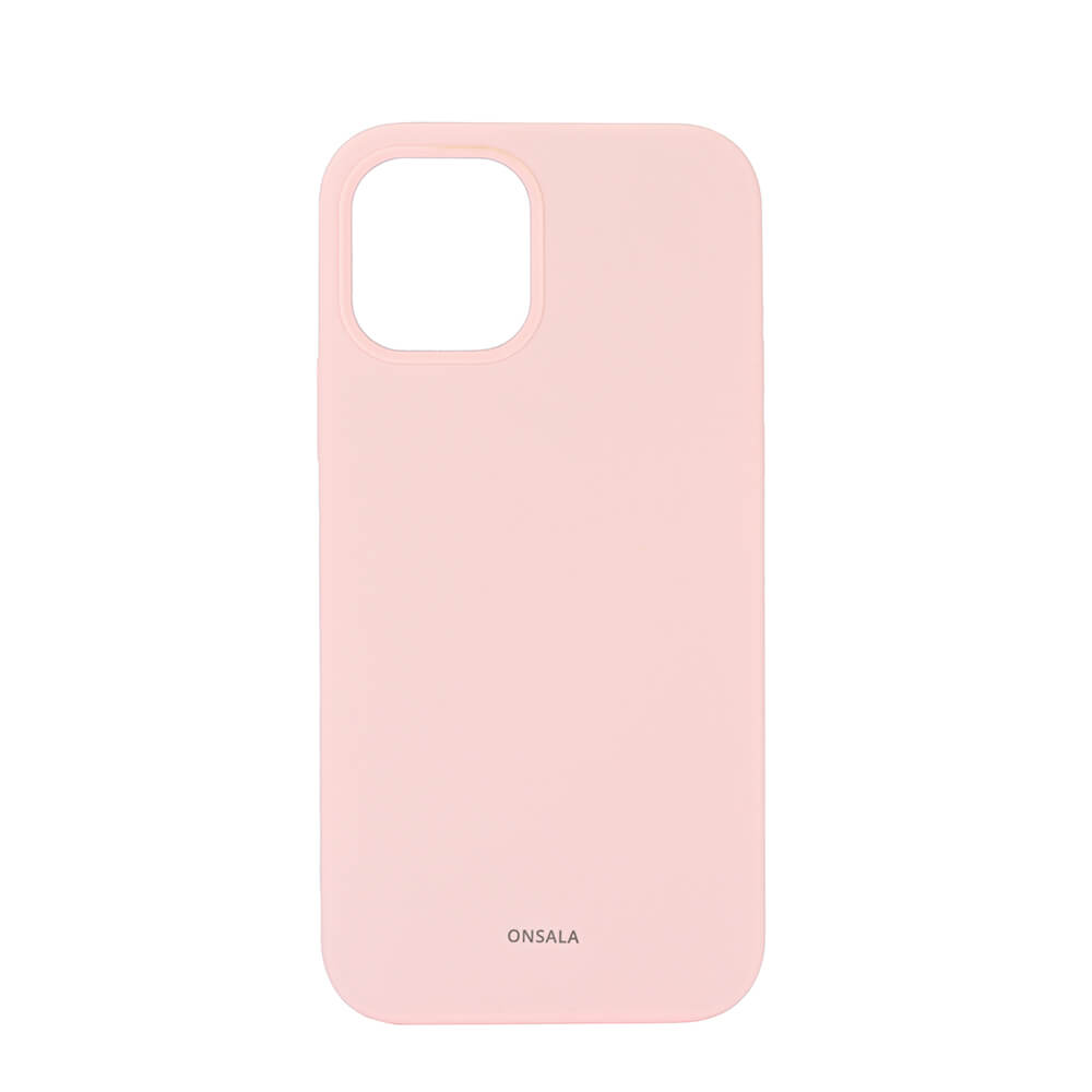 Phone Case Silicone Chalk Pink - iPhone 12 / 12 Pro