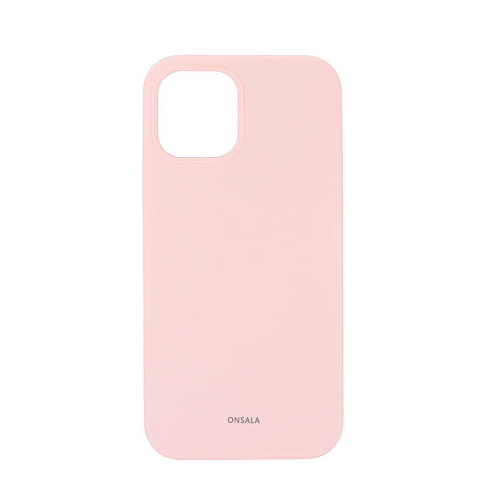 Suojakuori Silikooni Chalk Pink - iPhone 12 / 12 Pro